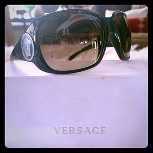 Black Versace Sunglasses with case